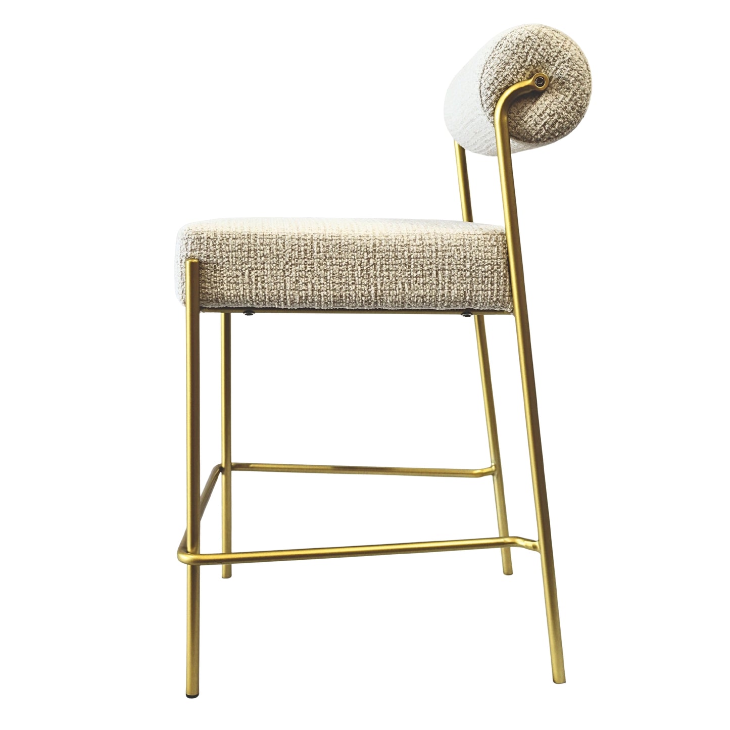 Rolo Bar Stool- Gold
