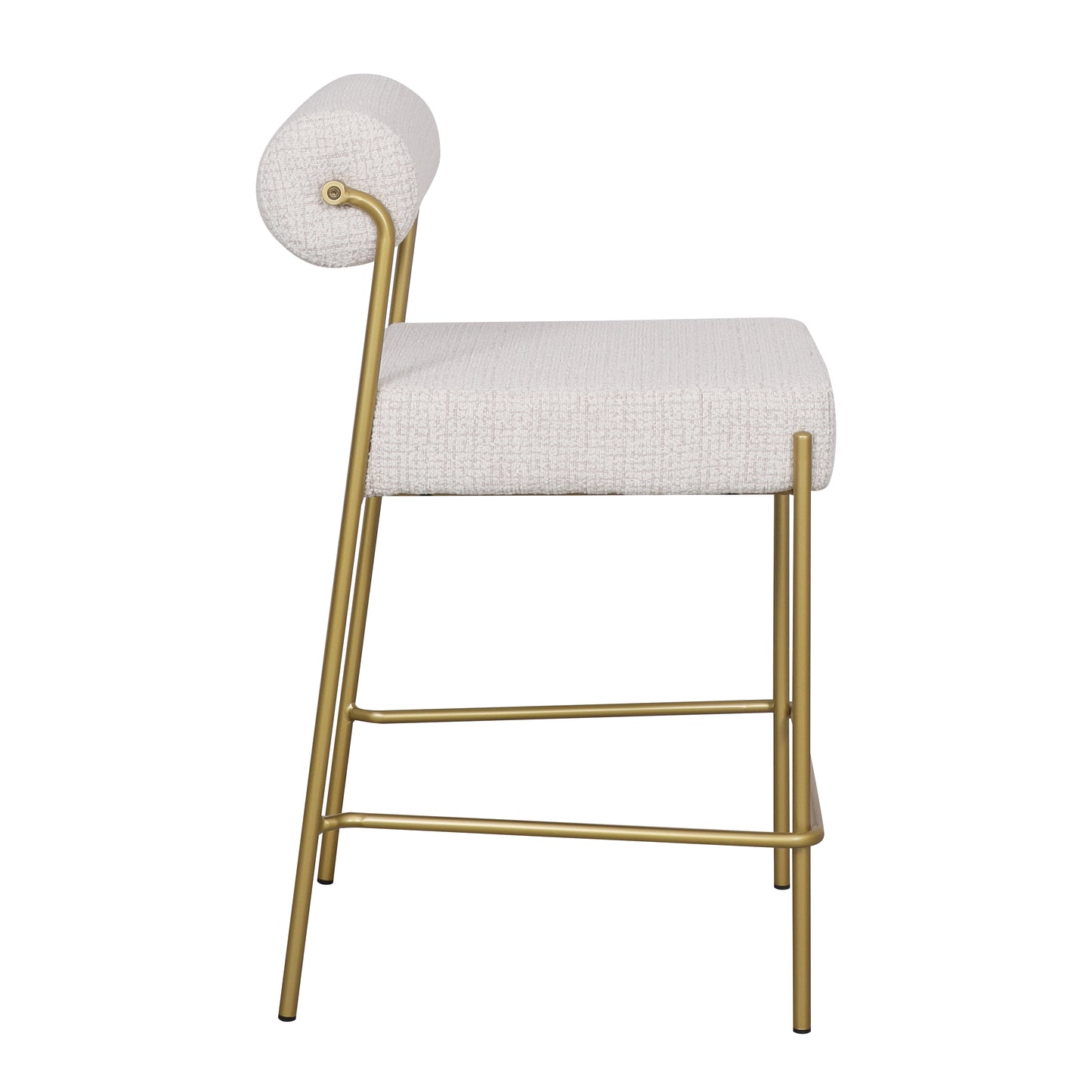 Rolo Bar Stool- Gold