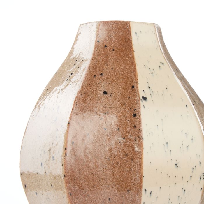 Academy Evie Ceramic Vase Small Brown
