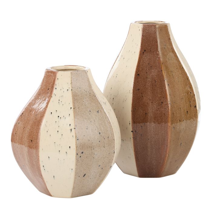 Academy Evie Ceramic Vase Small Brown