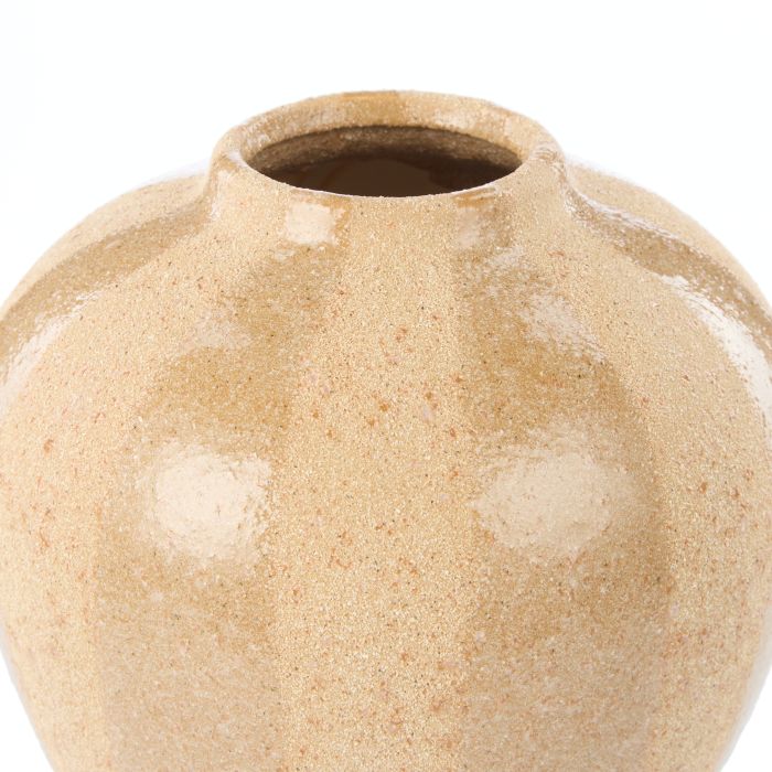 Amalfi Hugo Ceramic Vase Small Brown