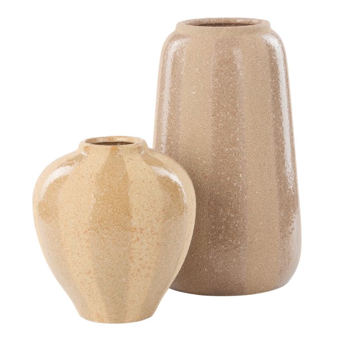 Amalfi Hugo Ceramic Vase Small Brown