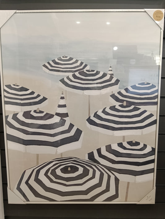 Rivera Umbrella Framed Canvas oil painting