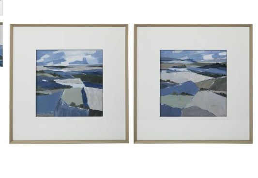 Gibson Wall Art 2pcs Set Blue