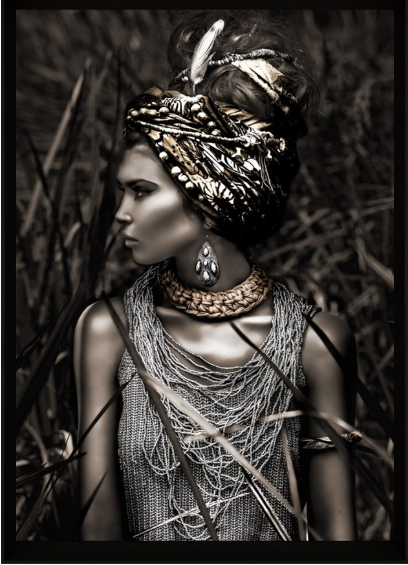 Warrior Girl Printed Canvas 1148 x 1624