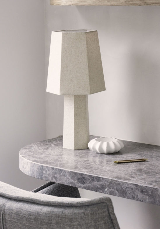 Amalfi Blaire Table Lamp Natural 25x25x49cm