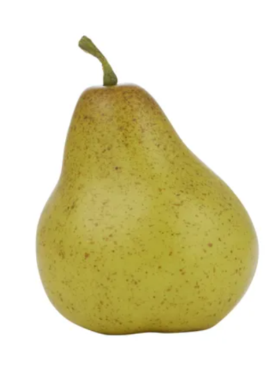 Pear Artificial Fruit 7.5x12.5cm Green