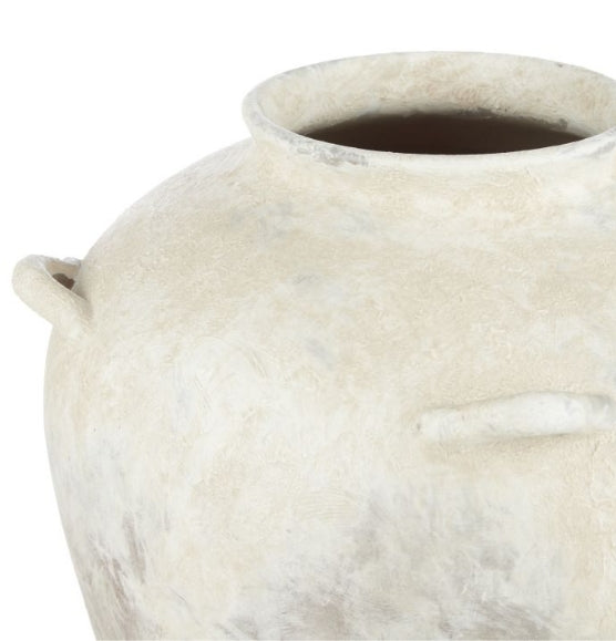 Amalfi Inga Ceramic Vase Aged Walnut 28x28x34cm