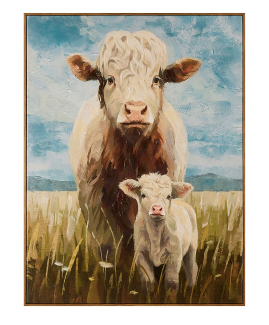 Amalfi Daisy Hand Painted Wall Art Multi-Coloured