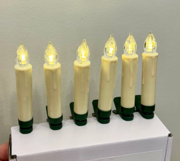 Remote Control Clip On Led Candles - Cordless