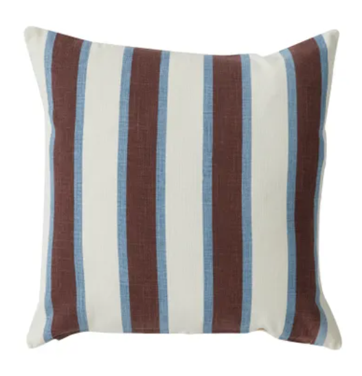 Lynch Cotton Cushion 50x50cm Burg/Denim