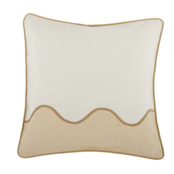Darius Cotton Cushion Ivory/Sand