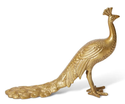 Peacock Sculpture Gold