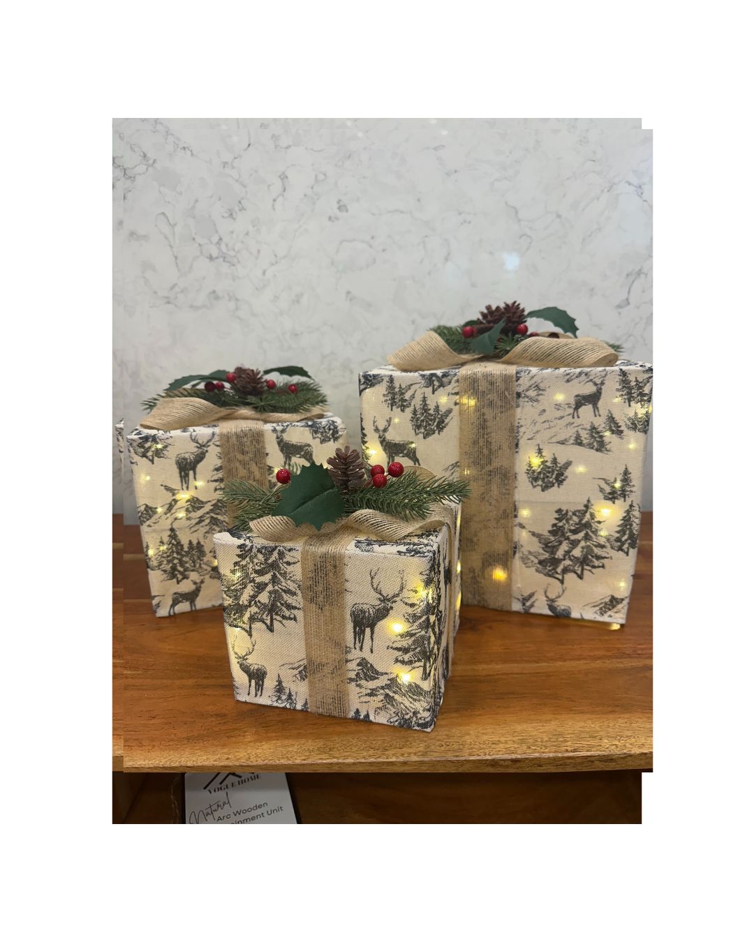 Led Christmas Presents Set of 3