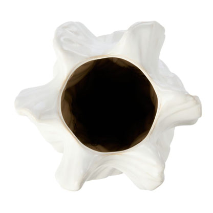 Amalfi Opus Ceramic Vase Medium White
