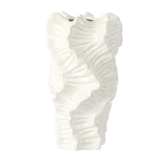 Amalfi Opus Ceramic Vase Medium White