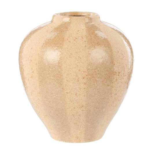 Amalfi Hugo Ceramic Vase Small Brown