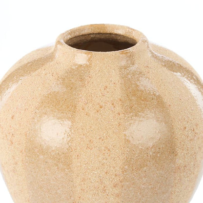 Amalfi Hugo Ceramic Vase Small Brown