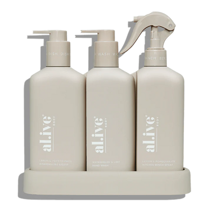 Al.ive Kitchen Trio Lemon & Pomegranate + Watermelon & Lime