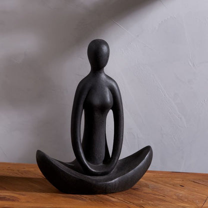 Amalfi Meditate Sculpture Brown Wash