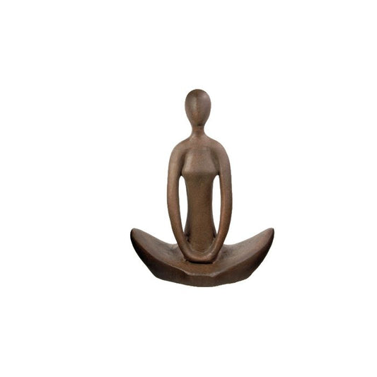 Amalfi Meditate Sculpture Brown Wash