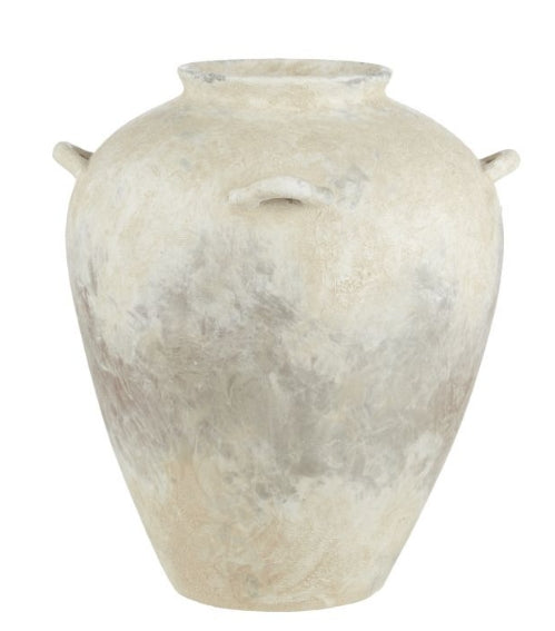 Amalfi Inga Ceramic Vase Aged Walnut 28x28x34cm