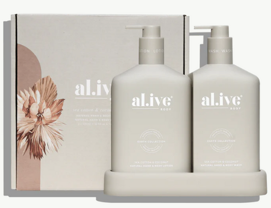 Alive Body Wash & Lotion Duo - Sea Cotton & Coconut