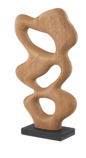 Picton Abstract Timber Sculpture Natural & Black