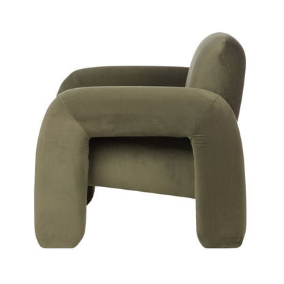 Mia Olive Green Accent Armchair