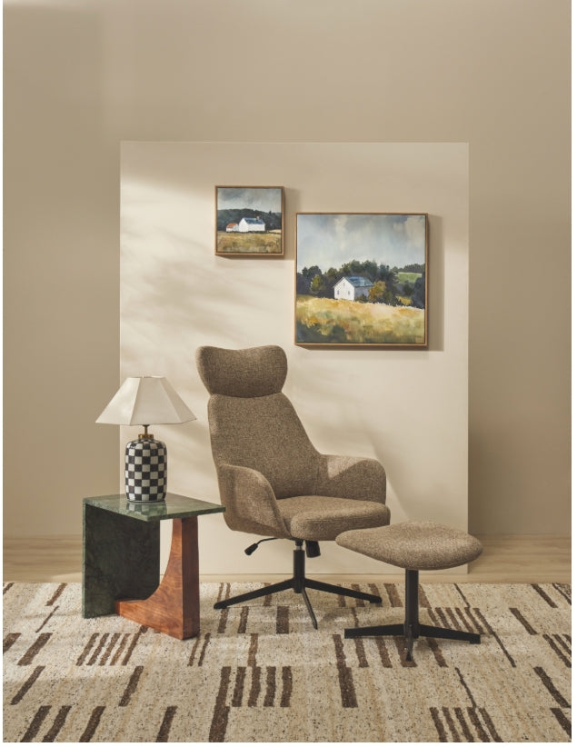 Academy Prairie House Hand Painted Wall Art Multi-Coloured