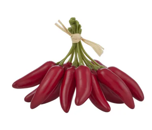 Chilli Bunch Artificial Veg 10x8.5cm Red