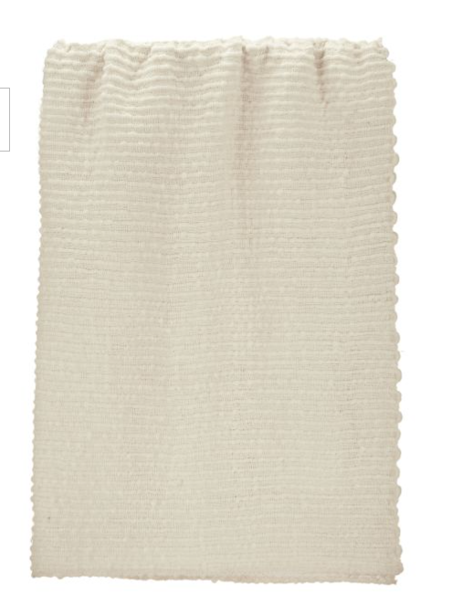 Amalfi Sunny Throw White 180x130x1cm