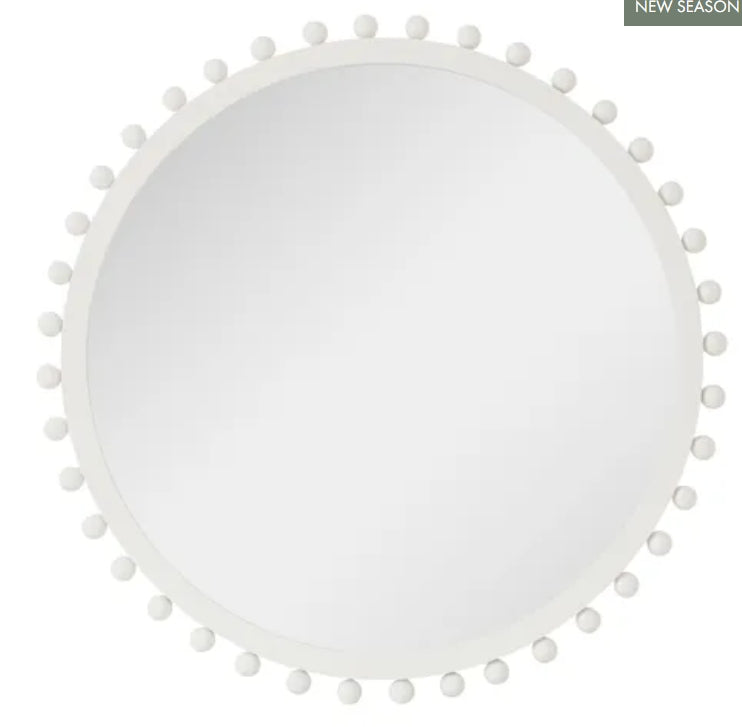 Harvey Wood Mirror 80cm White