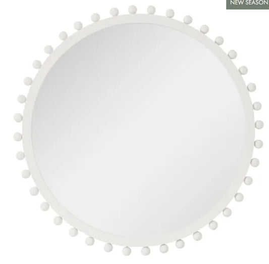 Harvey Wood Mirror 80cm White