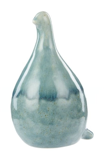 Amalfi Quinn Ceramic Bird Sculpture Small Blue