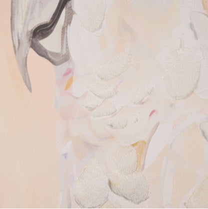 Amalfi Bonnie Cockatoo Hand Painted Wall Art Pink & Natural