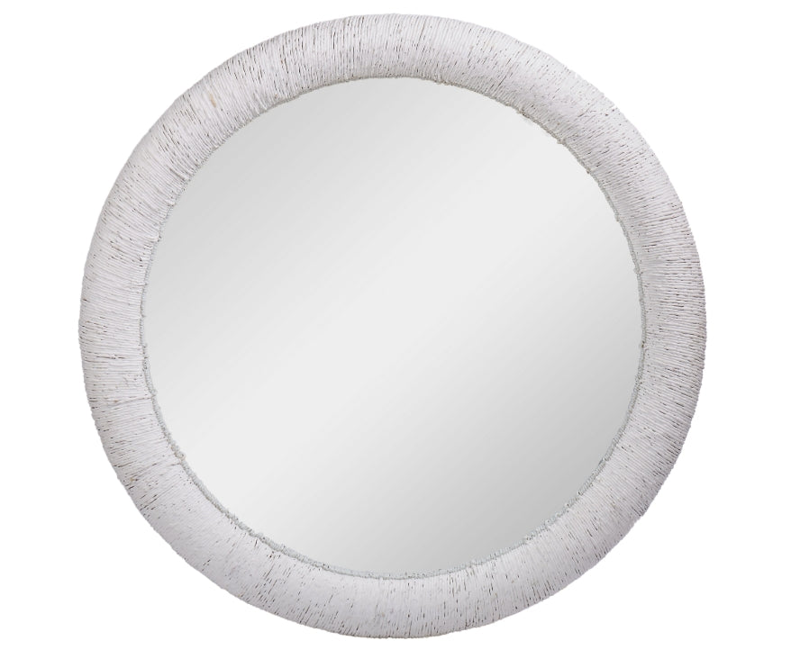 White Rope Effect Mirror