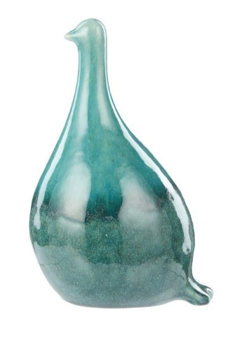 Amalfi Quinn Ceramic Bird Sculpture Large Blue