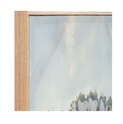 Academy Prairie House Hand Painted Wall Art Multi-Coloured