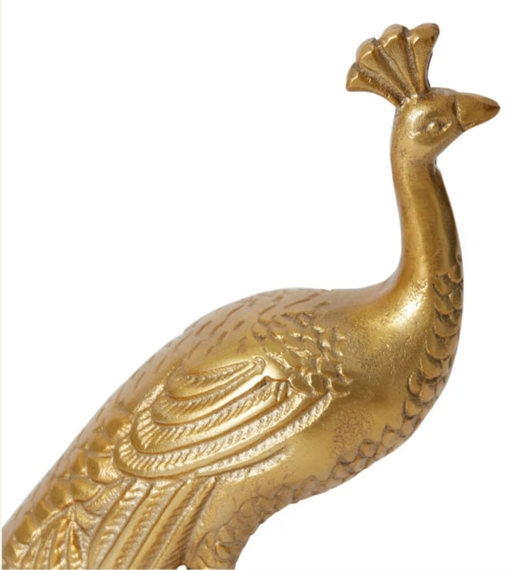 Peacock Sculpture - 26 x 10 x 20cm