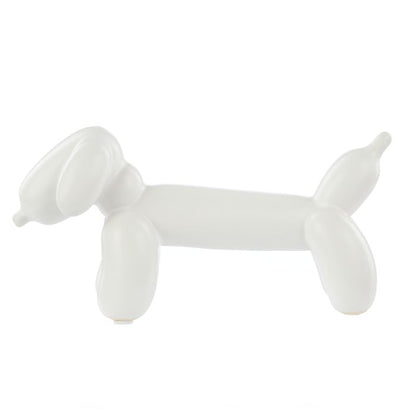 Bubbles Balloon Dog Sculpture White