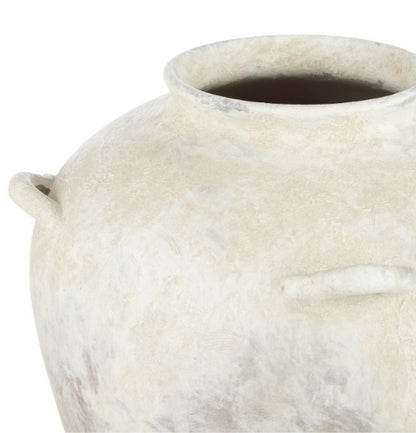 Amalfi Inga Ceramic Vase Aged Walnut 28x28x34cm