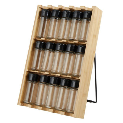 DAVIS & WADDELL 15 CANISTER SPICE HOLDER NATURAL
