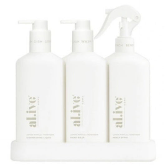 Al.ive lemon Myrtle and honeydew premium kitchen trio