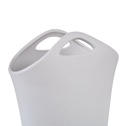 Ayo Basket Vase White 9x9x23cm