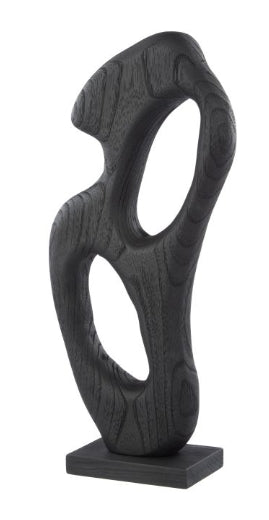 Amalfi Picton Abstract Timber Sculpture Black