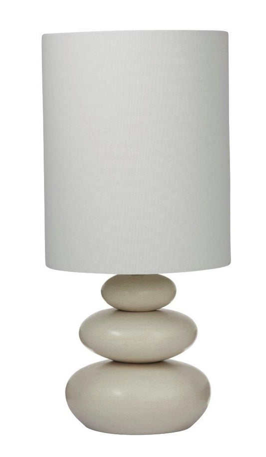 Amalfi Pebble Table Lamp Ivory